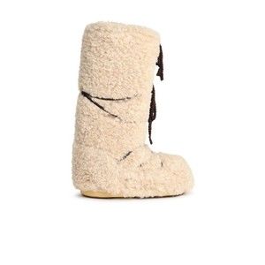 Moon Boot Ecru Faux Fur Boot - NWT